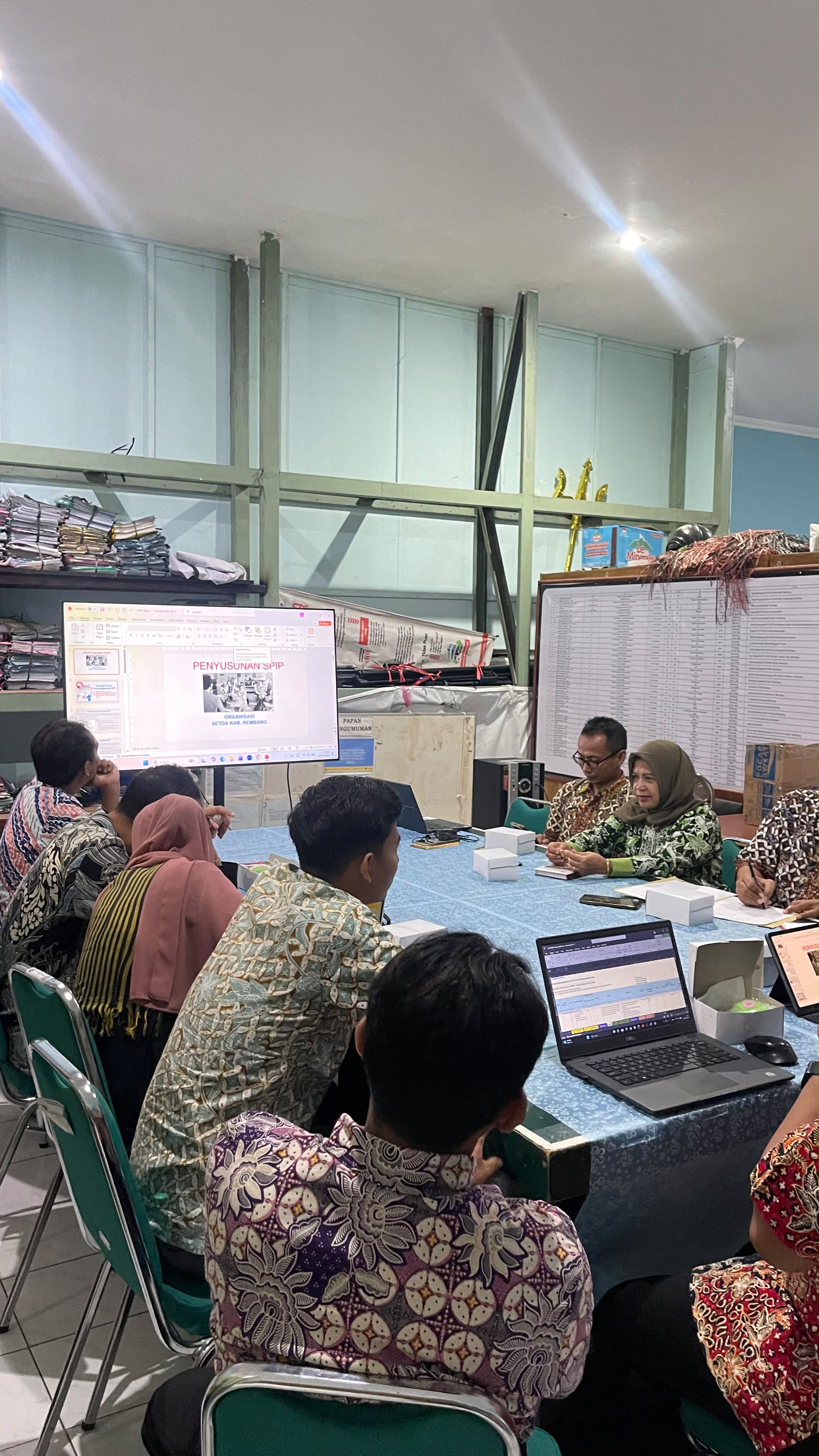 Sosialisasi Penyusunan Laporan SPIP, Wujudkan Tata Kelola Pemerintahan yang baik, Transparan, akuntabel melalui Penguatan Sistem Pengendalian Internal.
