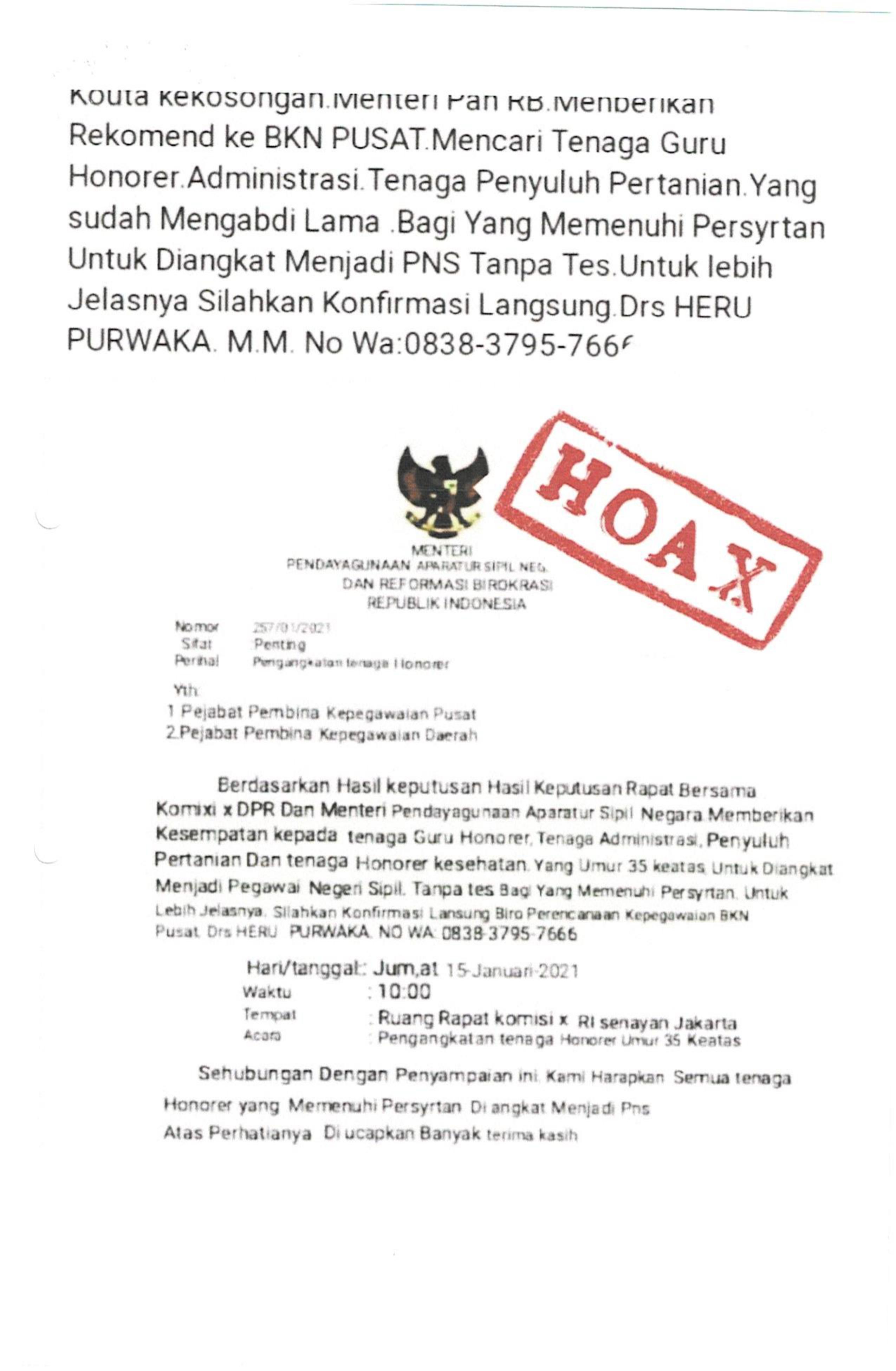 SIARAN PERS  KEMENTERIAN PANRB 19 JANUARI 2021-23/HUMAS-MENPANRB/2021