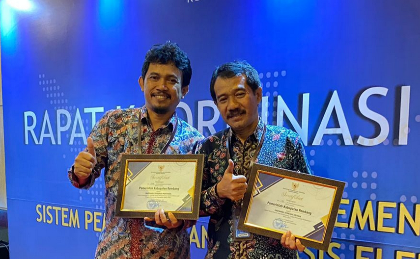 Pemerintah Kabupaten Rembang Raih Prestasi Tingkat Nasional