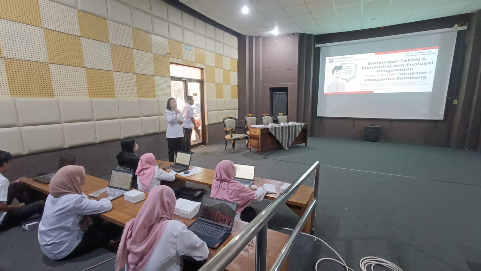 Bimtek dan Monev Sistem Pengelolaan Pengaduan publik Nasional Layanan Aspirasi dan Pengaduan Online Rakyat (SP4N-LAPOR!) Semester I Tahun 2024